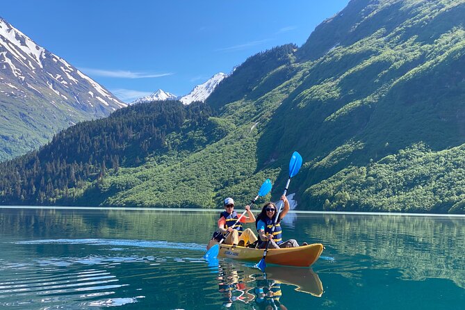 Kayak and Hike to Deep Blue, Glacially Carved Grant Lake, Alaska - Through Chugach National Forest toward Grant Lake