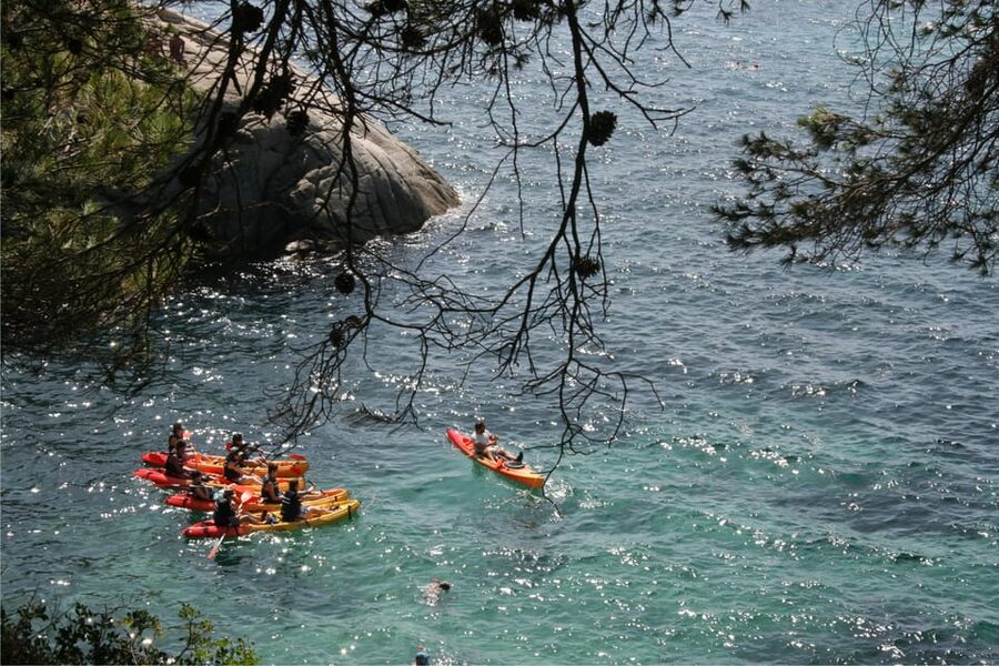 Kayak and Snorkel in Playa de Aro, Costa Brava - The Beach Bar and Optional Rock Jump