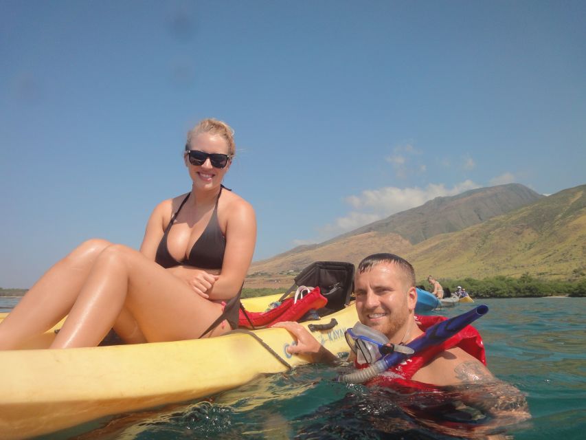 Kayak and Snorkel West Maui at Olowalu - Listening for humpback whales from December to May