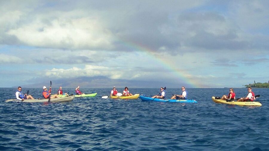 Kayak and Snorkel West Maui at Olowalu - Kayaking along the Olowalu coast