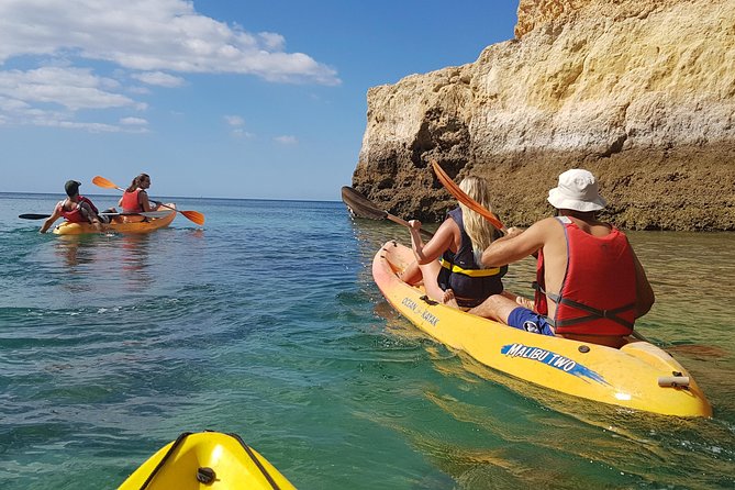Kayak Benagil Cave with 1st kayak tour company - Praia da Marinha and its famous arches