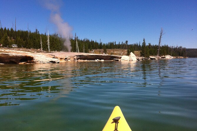 Kayak Day Paddle on Yellowstone Lake - Seeing geothermal features without a boardwalk