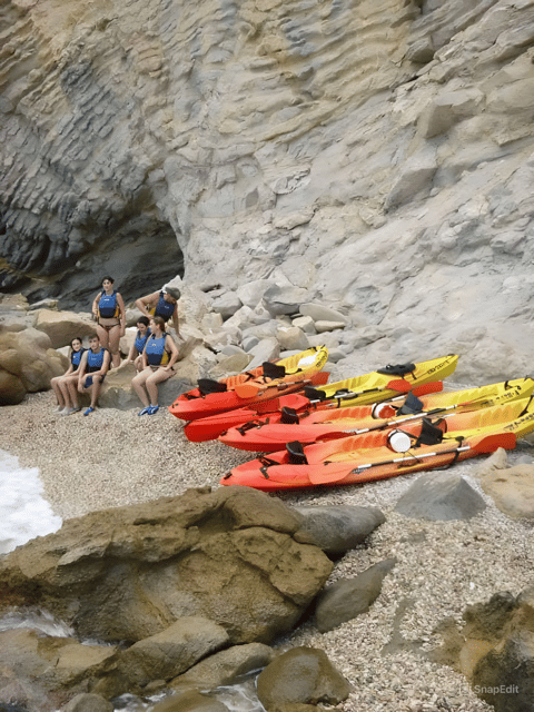 Kayak de Villajoyosa a Benidorm, El Aguilo - Cala Fonda and the quieter stretch of coast