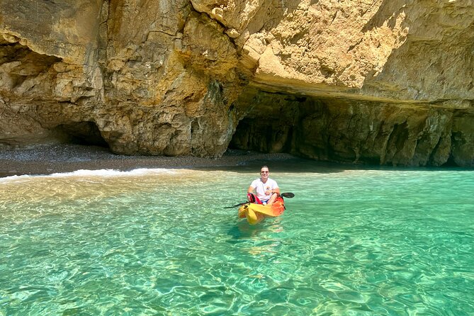 Kayak Javea Guided Cala Granadella, llop marí cave, cala en caló - Key points to know before booking