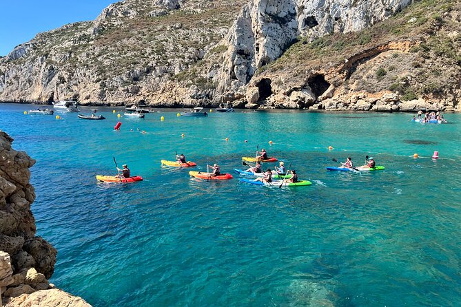 Kayak Javea Guided Cala Granadella, llop marí cave, cala en caló - What the $60.21 price means