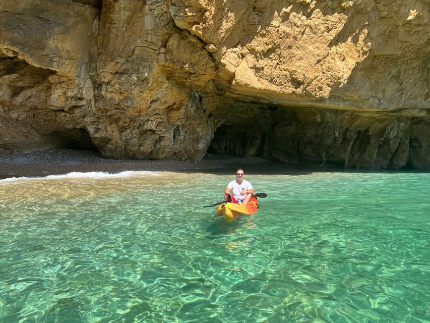 kayak route in granadella javea cave llop marí,cala en caló - Key points to know before you paddle