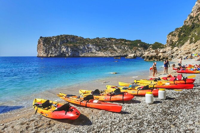Kayak route through Cala Granadella - What the $60.24 price includes