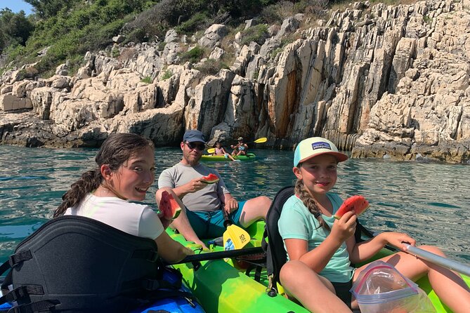 Kayak Sup Tours Lukova Caves - Kroreza - Snorkeling in clear water