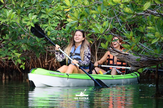Kayak Tour at Sunset in Cancun - Open water requires more work