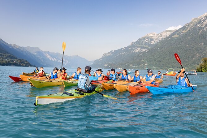 Kayak Tour of the Turquoise Lake Brienz - First strokes across the River Lütschine