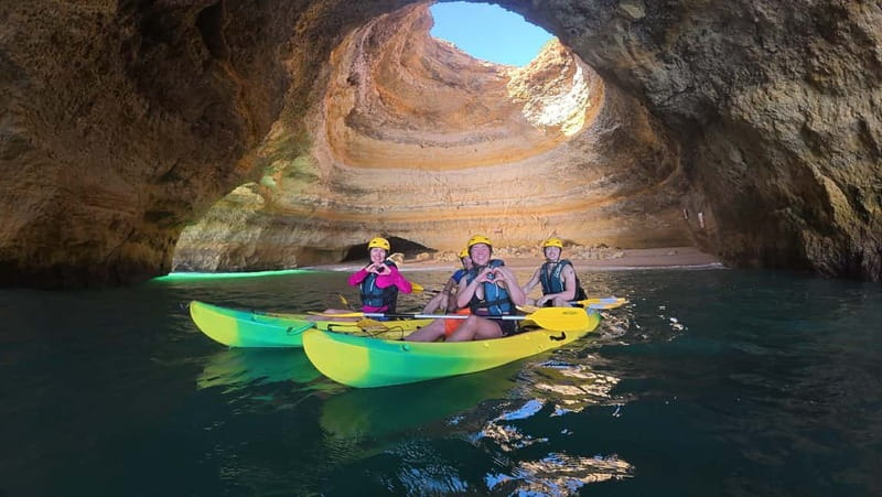 Kayak Tour Unexplored Caves + Benagil Cave - Timing, traffic, and the best departure