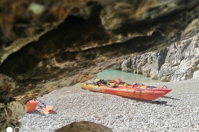 Kayak Trip to Hidden blue Cave, with lunch & fruits. - Price, group size, and what you receive