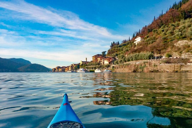 Kayak Trip to Monte Isola, on Iseo lake - Rocca Martinengo from below the cliffs