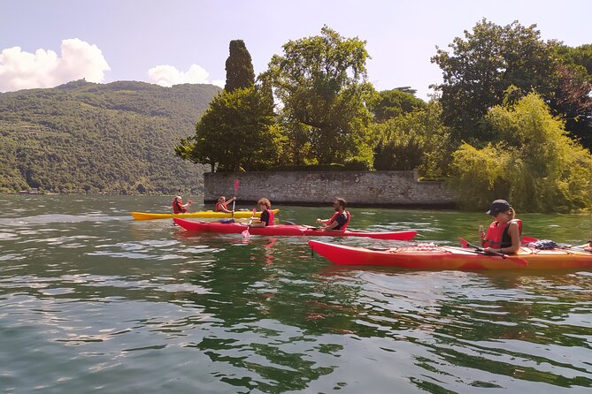 Kayak Trip to Monte Isola, on Iseo lake - A swim break and time to play