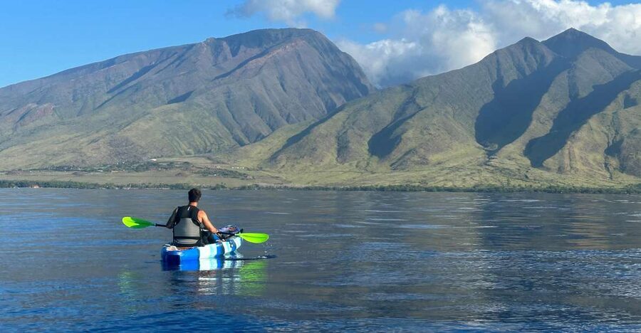 Kayak, Whale Watch And Snorkel At Turtle Town - Paddling above Olowalu’s shallow reef