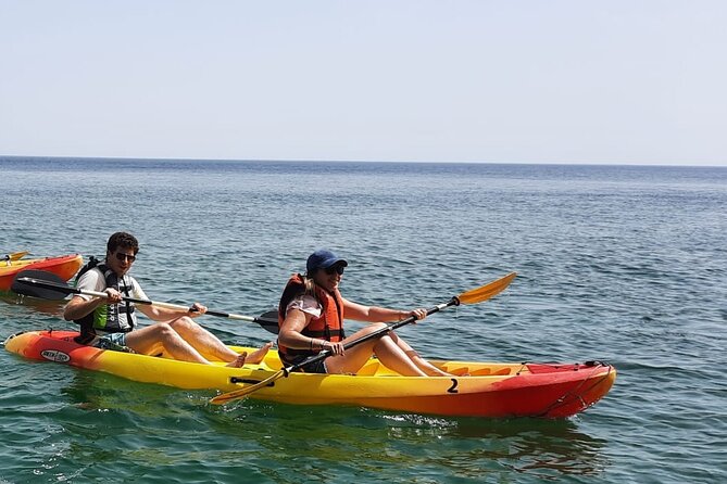 Kayaking along the Algarve Coast - João Vaz Beach marks the switch to kayaking