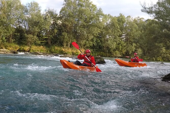 Kayaking in Bled - Reading the river through level 2 and level 3 rapids