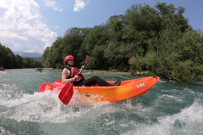 Kayaking in Bled - Getting fitted with a kayak and safety gear