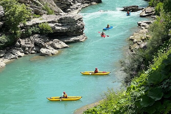 Kayaking in Vjosa River,Albania Kayak Permet,Gjirokaster (ARG) - Why the Vjosa River makes this outing special