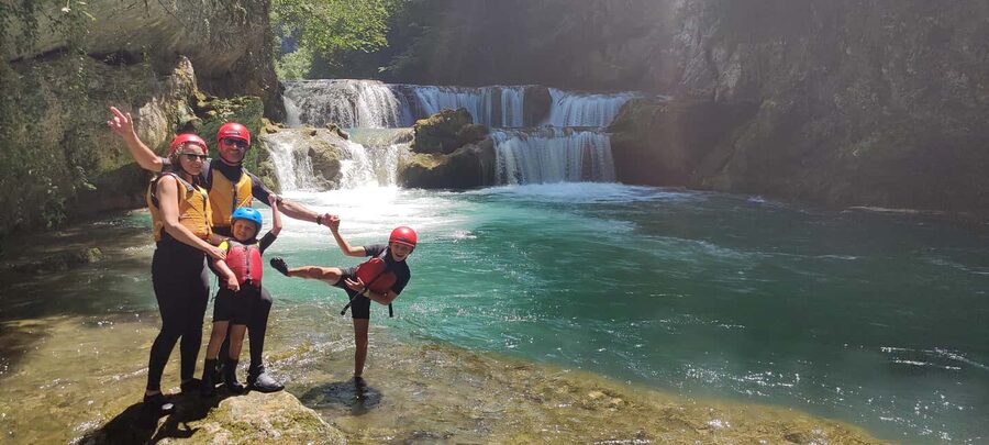 Kayaking Mreznica Waterfalls in Natural Monument - Starting near Primislje and getting ready