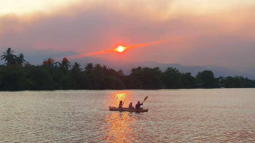 Kayaking tour around green cathedral - Paddling beneath Kampot’s Green Cathedral