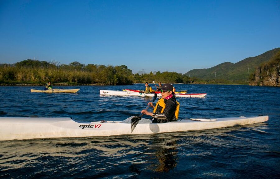 Kayaking tour with Local Guide( dry suit for winter) - Meeting at Wanda Plaza and getting to the river