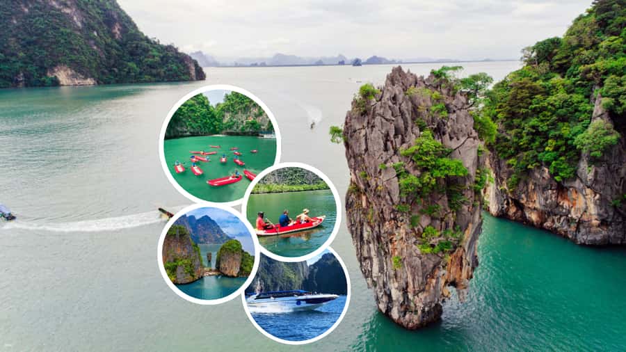 Khaolak: James Bond Island Kayak Tour with Snorkeling &Lunch - Panyee Island and lunch above the water