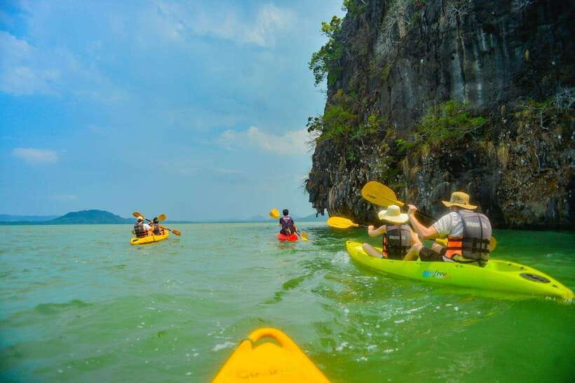 Ko Lanta: Full-Day Mangrove and Sea Cave Kayaking Experience - Paddling around cliffs instead of simply photographing them
