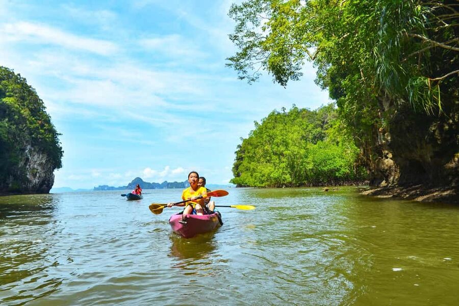 Krabi: Ao Thalane Mangrove Kayaking with Extras - Swim, lunch, massage, or ATV ride