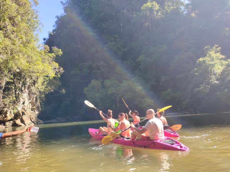 Krabi: Early bird kayak through Ao Thalane on private guide - From the hotel to the kayak station