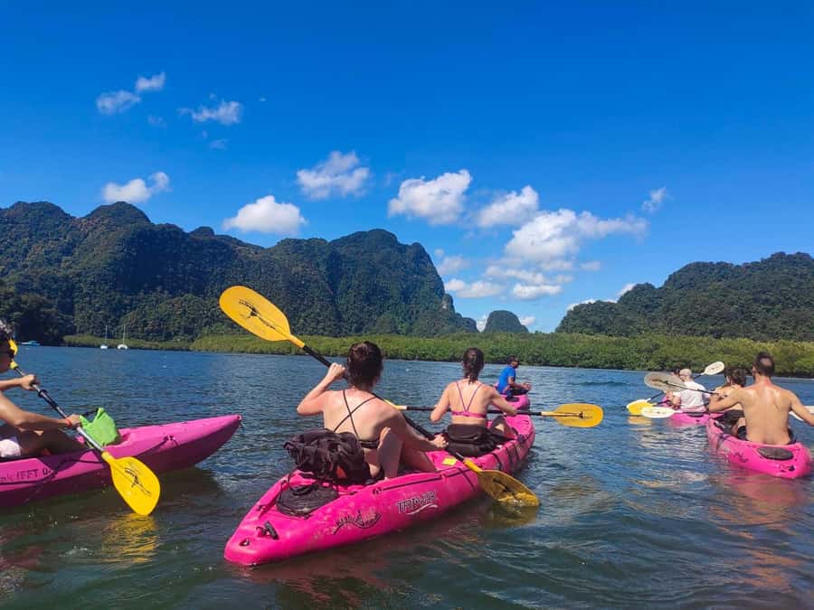 Krabi: Early bird kayak through Ao Thalane on private guide - Limestone cliffs, canyons, and the so-called crocodile cave