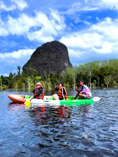 Krabi: Hidden Mirror Lake Kayak, Swim & Easy Nature Activity - Swimming at the clear lake