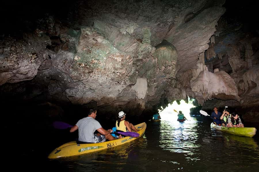Krabi: Kayaking at Bor Thor with Optional ATV Ride - Tham Khao Wong and the quiet inner lagoon