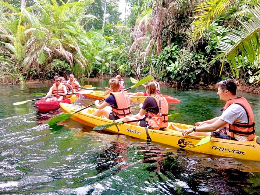 Krabi: Klong Root (Crystal lake) Kayaking tour - Swimming in the clear spring pools