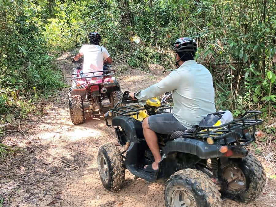 Krabi : Krabi kayak & ATV Jungle adventure (group of 10 max) - The ATV finish: fun, rough, and short