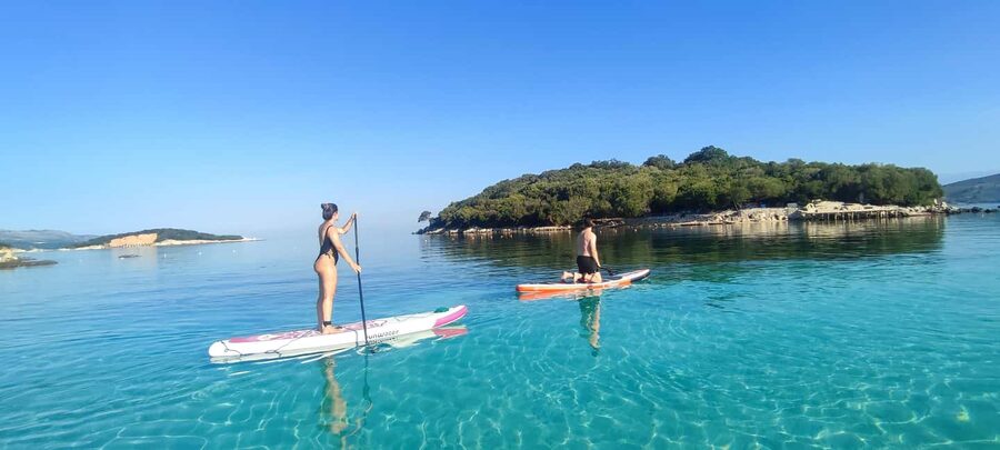 Ksamil islands: Stand-Up Paddle Tour (SUP Tour) - Meeting Ari beside Kristal Seafood Restaurant