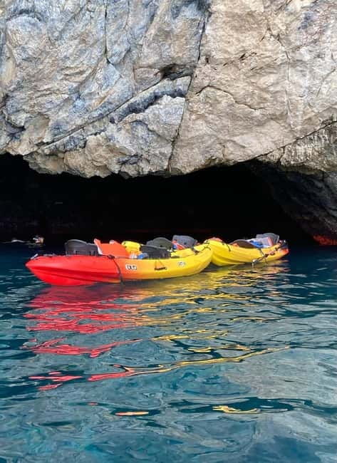 La Herradura: Kayak & Snorkel Tour Maro-Cerro Gordo Reserve - The Maro-Cerro Gordo cliffs and their sea caves