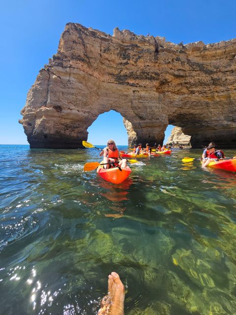 Lagoa: Benagil Cave and Marinha Beach Guided Kayaking Tour - Starting from Benagil Beach
