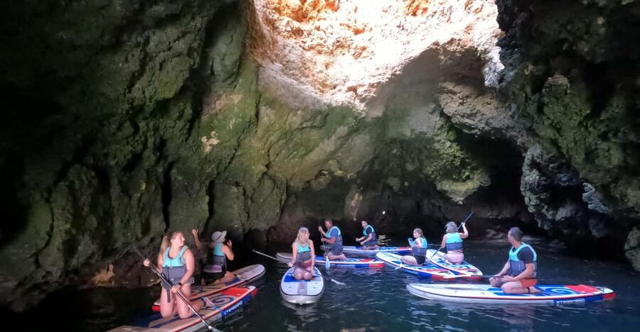 Lagos: Guided SUP Tour to Ponta da Piedade Caves - Praia Dona Ana: The First Scenic Stop