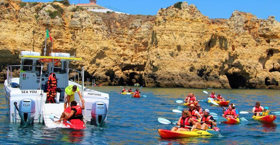 Lagos: Kayaking Tour - Inside the Caves and Along the Rock Formations
