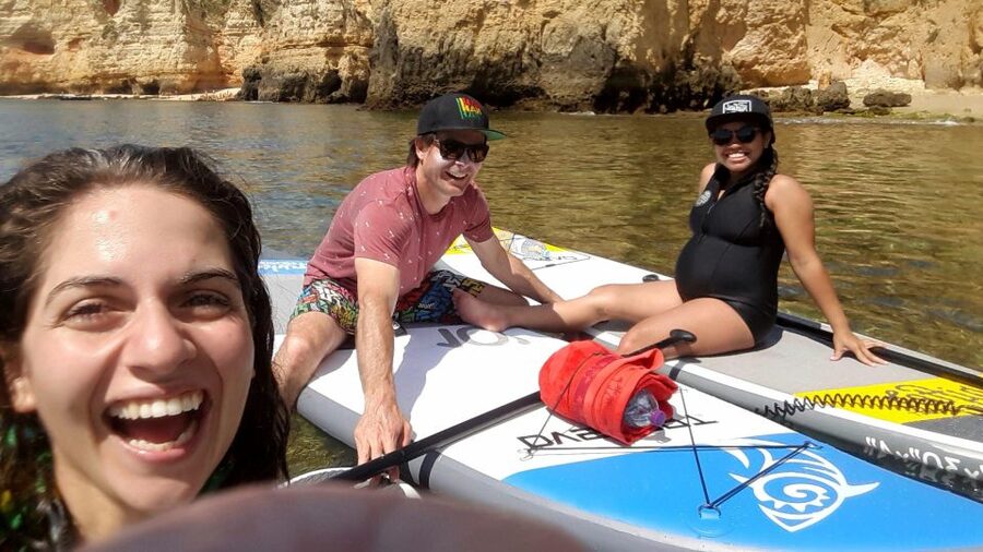Lagos: Stand-Up Paddle Board Rental - The practical challenge: carrying the board to the sea
