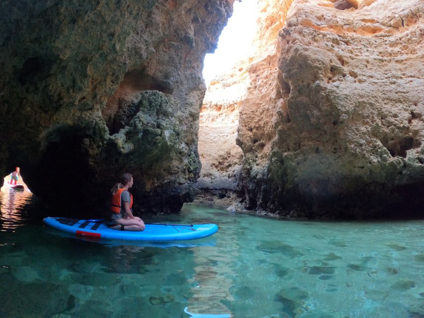 Lagos SUP Caves&Grottoes Tour at Sunrise, Ponta da Piedade - Paddling through the Algarve caves
