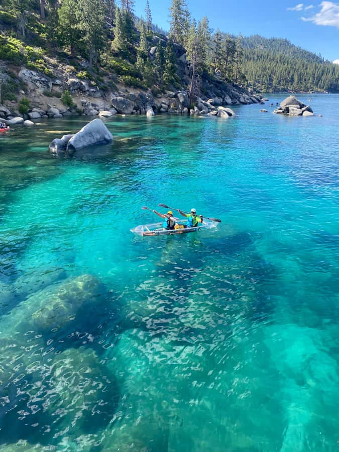 Lake Tahoe: Clear Kayak Tour - The shuttle and beach launch