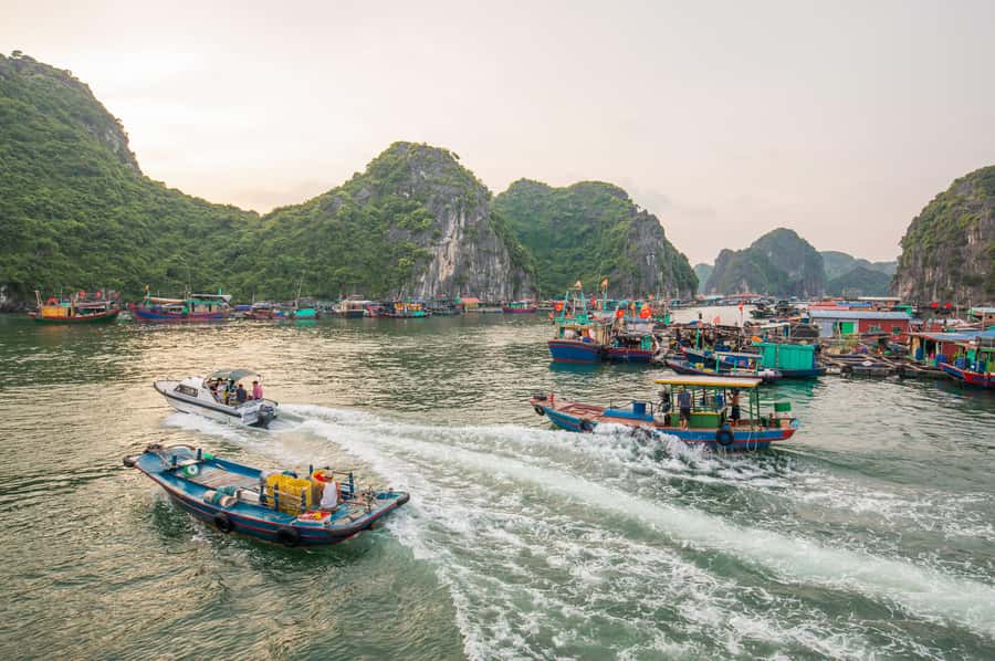 Lan Ha Bay - Kayaking 1 Day on cruise - 4:00 sunset cruise back to Cat Ba