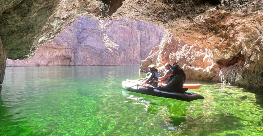 Las Vegas: Colorado River to Emerald Cave Half-Day Kayak - Paddling upstream through the canyon