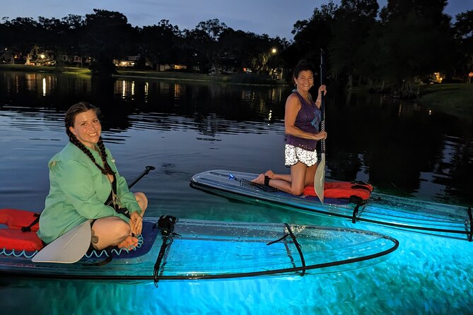 LED Glow in the Dark Clear Kayak or Paddleboard in Paradise - Check-in, briefing, and choosing your boat