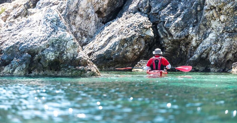 Lefkada: Blue Cave Kayak Tour with a Taste of Greece - How hard is four hours of kayaking?