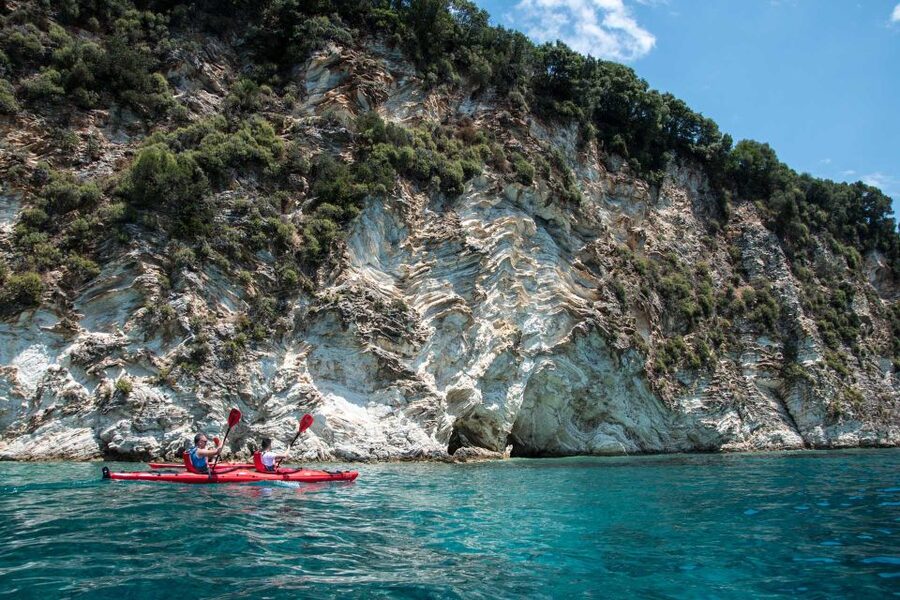Lefkada: Full Day Sea Kayaking Tour - Thilia islet combines snorkeling and lunch
