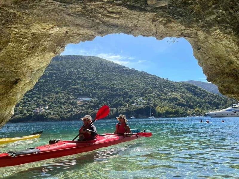Lefkada:Nydri, Scorpios Kayak Odyssey Island Hopping - Lefkada’s quiet coves and coastal views