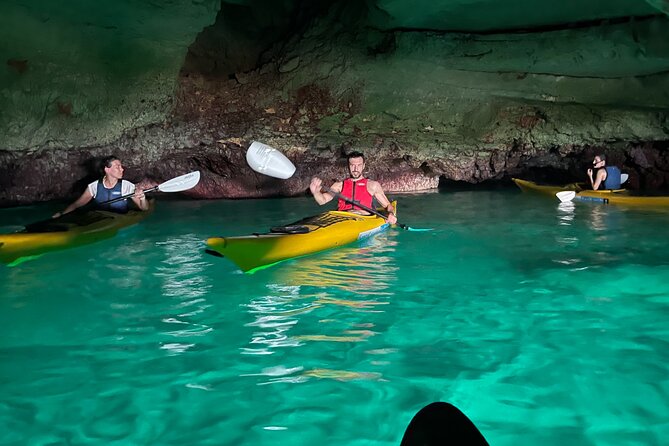 Leuca kayak tour + swimming + speleo-trek in cave - What the $62.63 price really covers